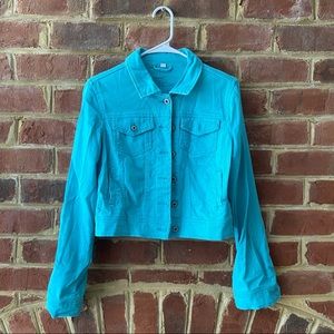 Red Camel Teal Denim Jacket